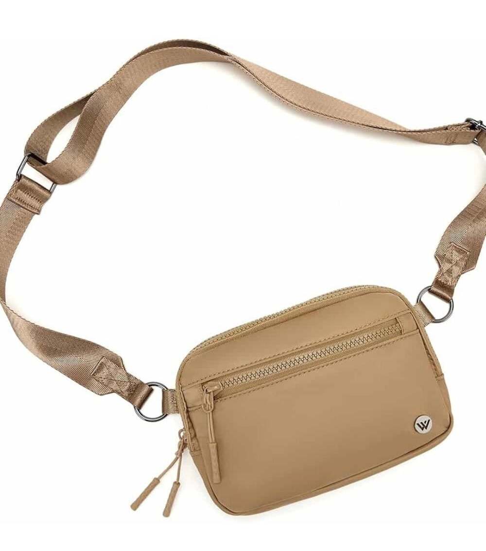 Wild Fable Triple Zip Crossbody Bag Tan